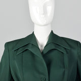 1980s Norma Kamali Gorgeous Green Jacket