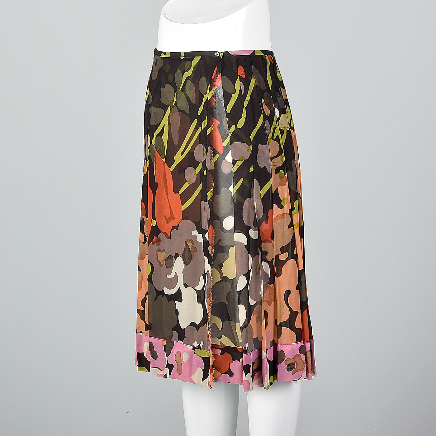 2000s Dries Van Noten Silk Wrap Skirt