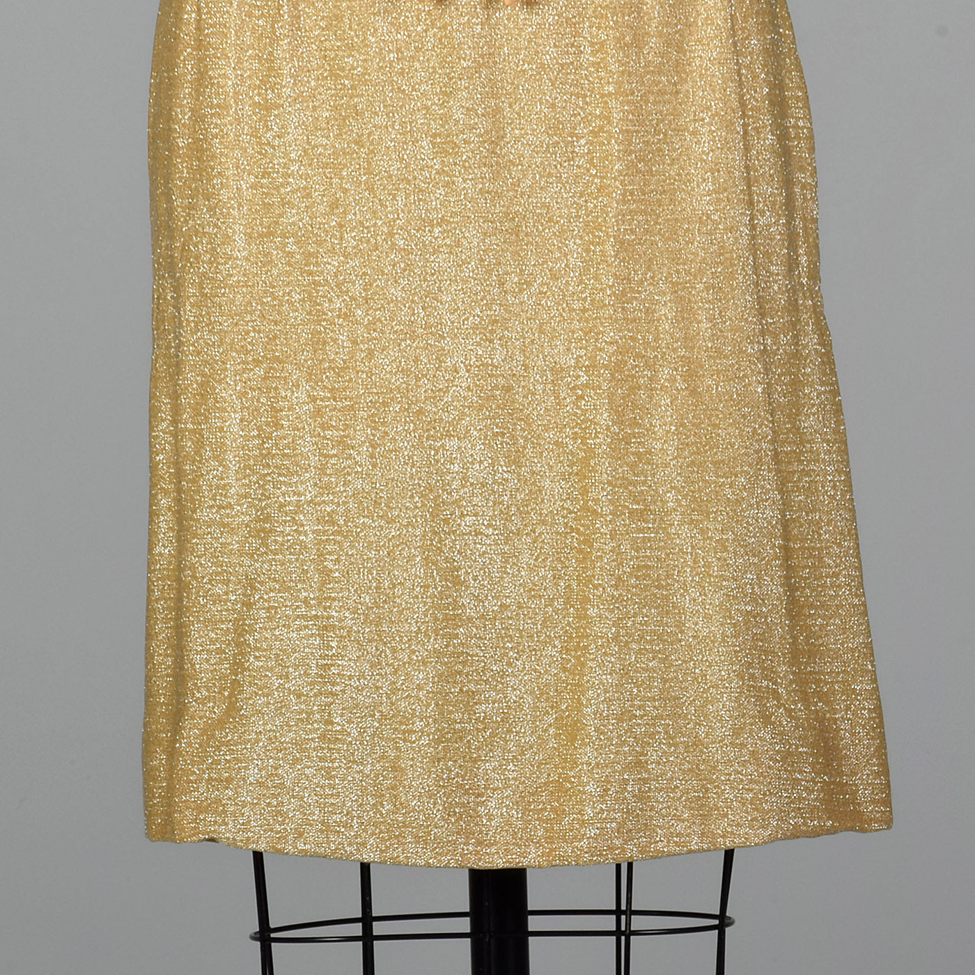 1960s Gold Lurex Skirt Set