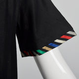 1960s Two Piece Skirt Suit with Ribbon Stripe Trim