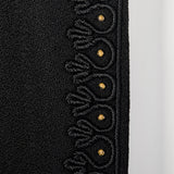 1940s Black Swing Coat with Soutache & Studs