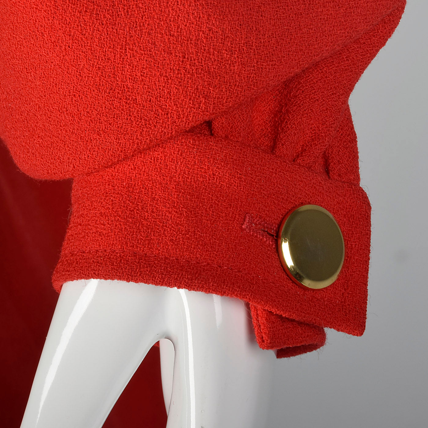 1980s Valentino Boutique Red Dress with Black Trim