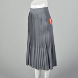 Small 1950s Gray Burlington Mills Pleated Skirt