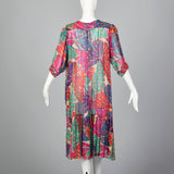 XL Ted Lapidus Boutique Sheer Floral Dress
