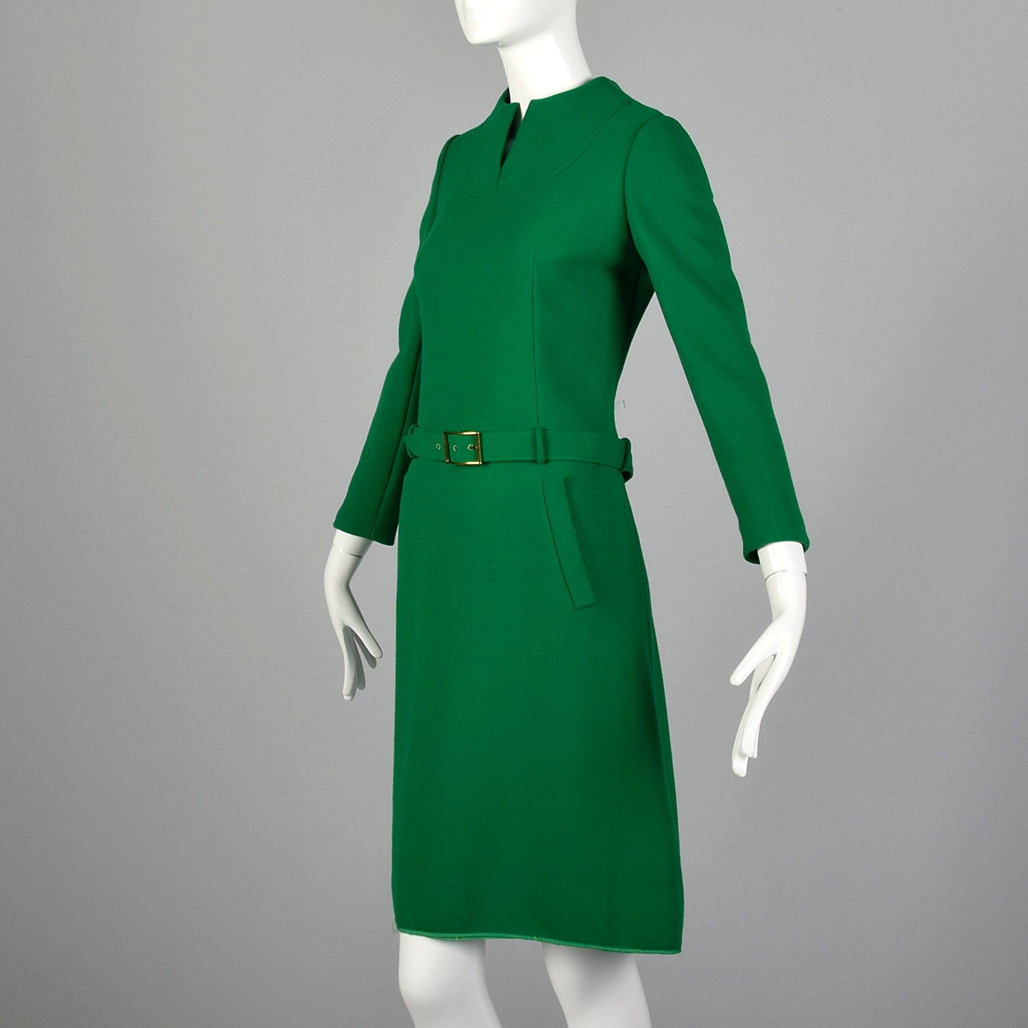 Small Adele Simpson 1960s Kelly Green Dress