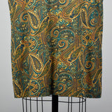 1950s Cotton Day Dress in Paisley Print