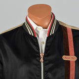 1990s Motorcycle Jacket with Leather Trim