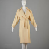 1980s Avant Garde Coat in Cream Wool