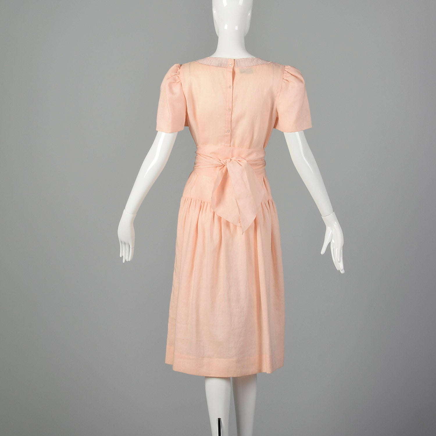 Small Albert Nipon 1980s Linen Dress