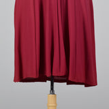 1950s Burgundy Dress with Lace Overlay