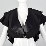 2010s Black Layered Shrug