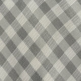 1950s Gray and White Gingham Dress with Velvet Waist Band