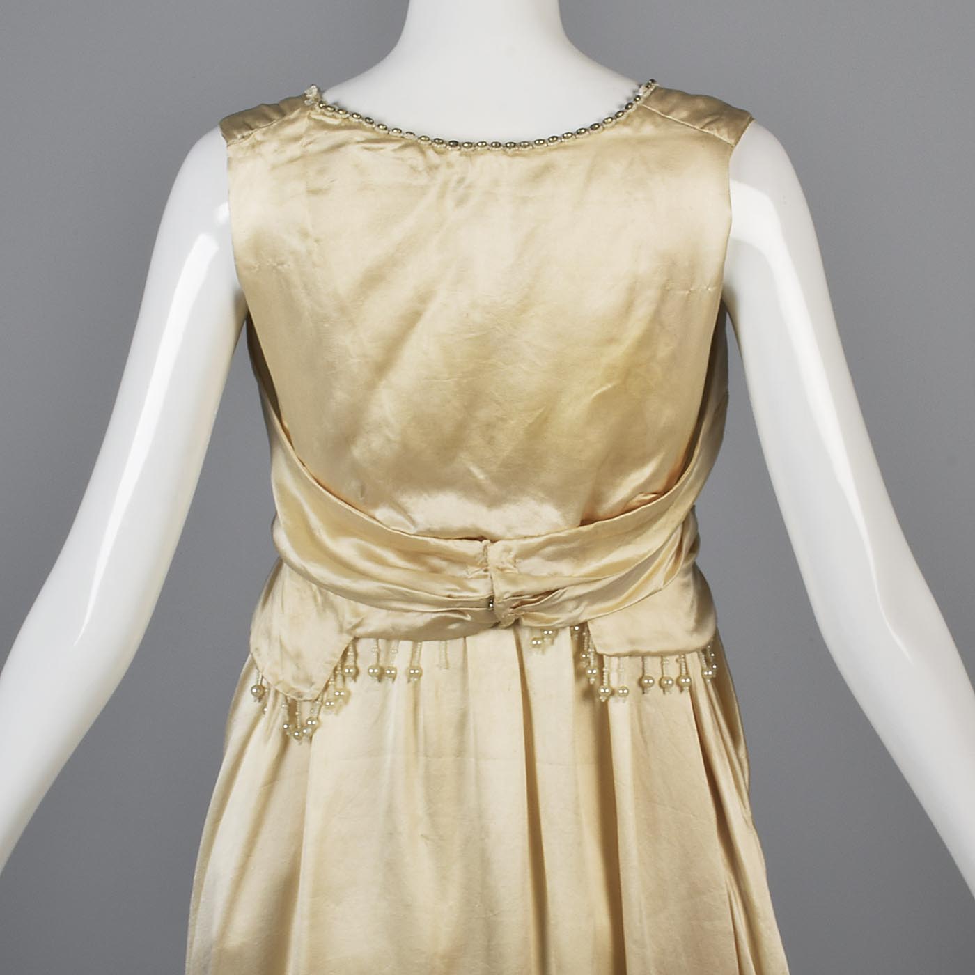 1920s Ivory Silk Wedding Dress Style & Salvage 1920s Ivory Silk Wedding Dress Style & Salvage