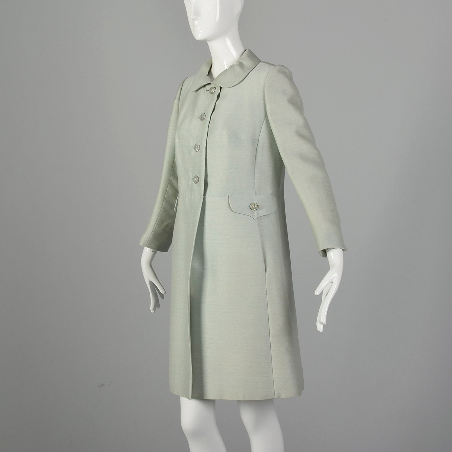 Small 1960s Mint A-Line Dress Coat