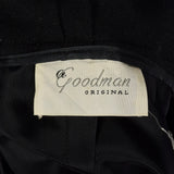 Small 1950s Black Dress with Pleated Underlay