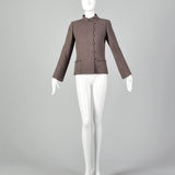 Small 1980s Blazer Jacket with Asian Inspired and symmetrical Details