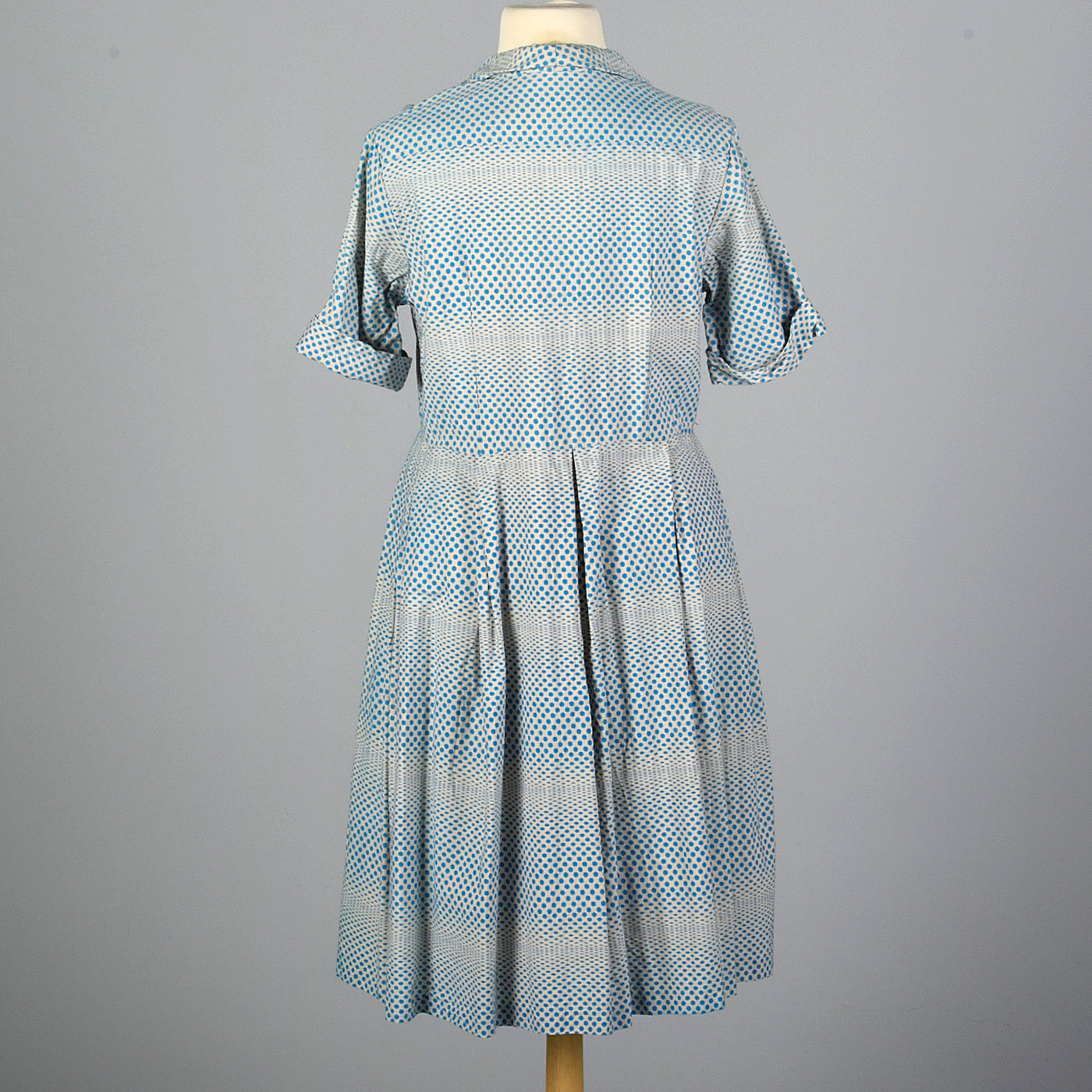 1950s Op Art Print Dot Dress