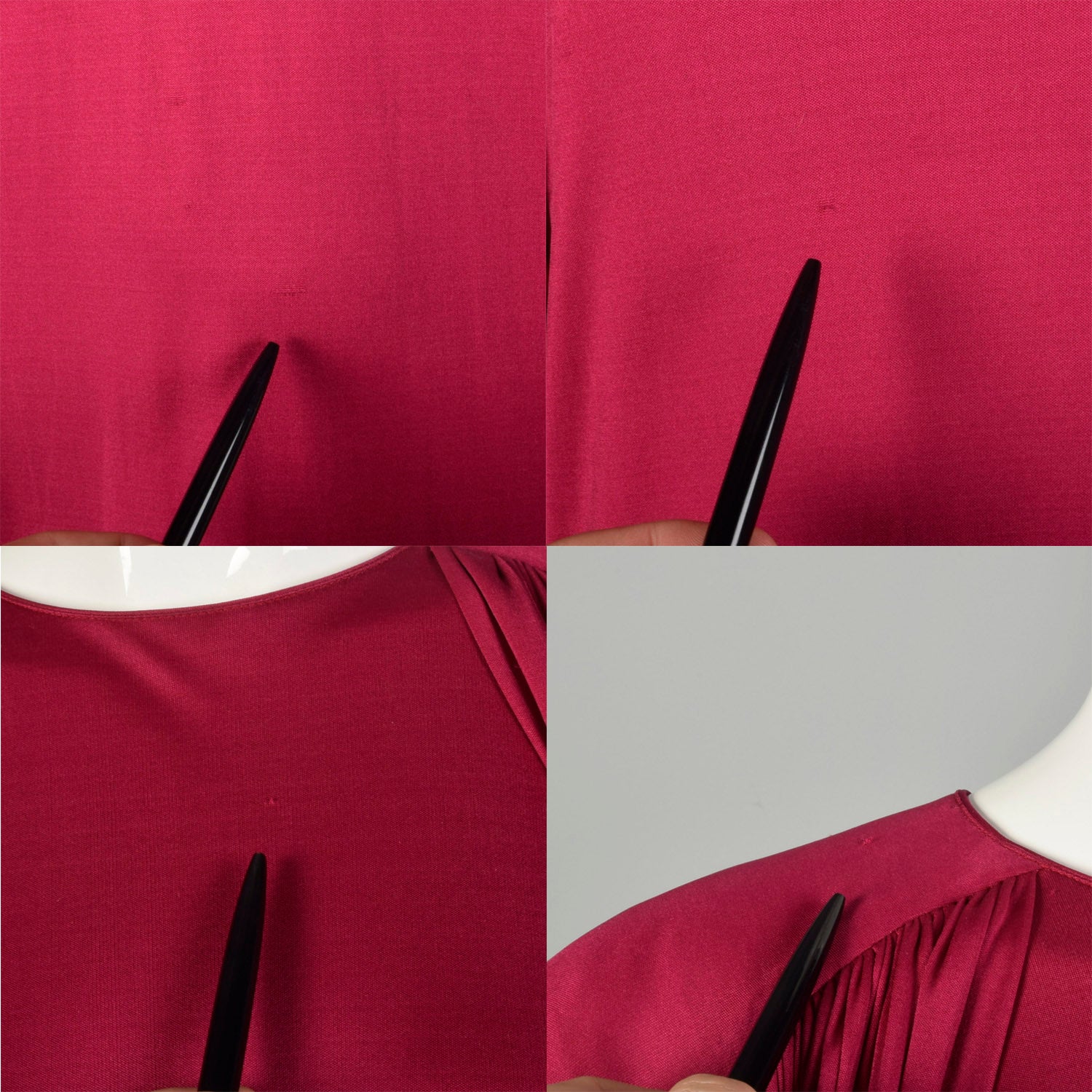 Small 1980s Missoni Silk Jersey Formal Gown Draped Fuchsia Maxi Dress