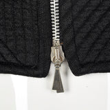 1980s Claude Montana Quilted Black Vest