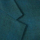 1970s Blue Green Stripe Jacket with Wide Lapels