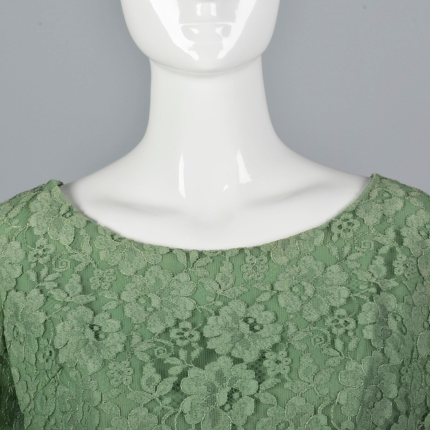 1960s Emma Domb Green Cocktail Dress