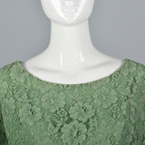 1960s Emma Domb Green Cocktail Dress