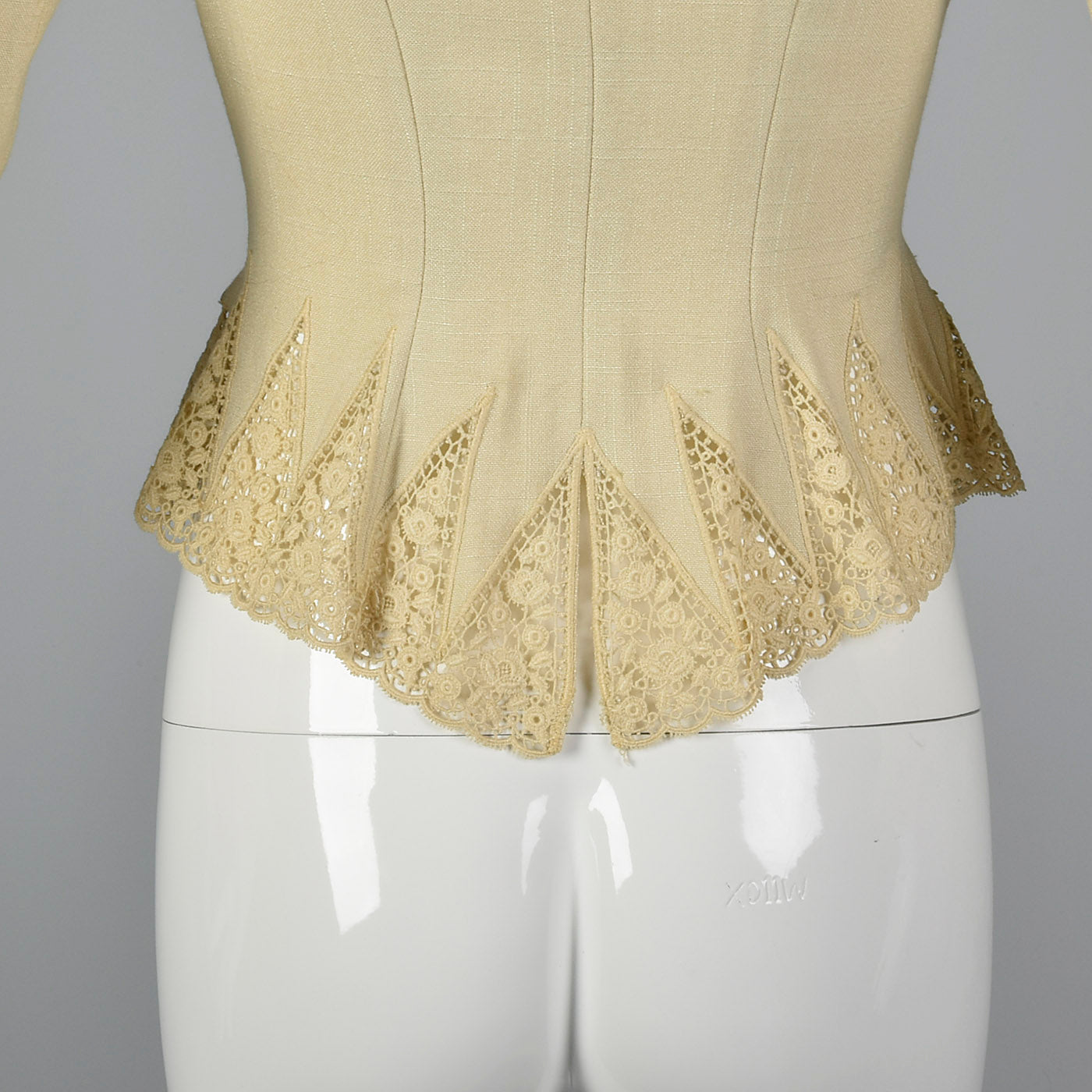 1950s Linen and Lace Jacket