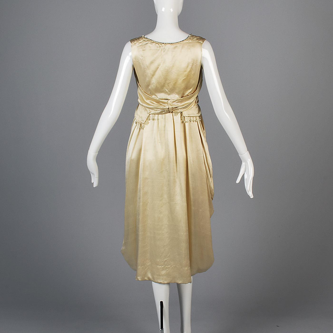 1920s Ivory Silk Wedding Dress