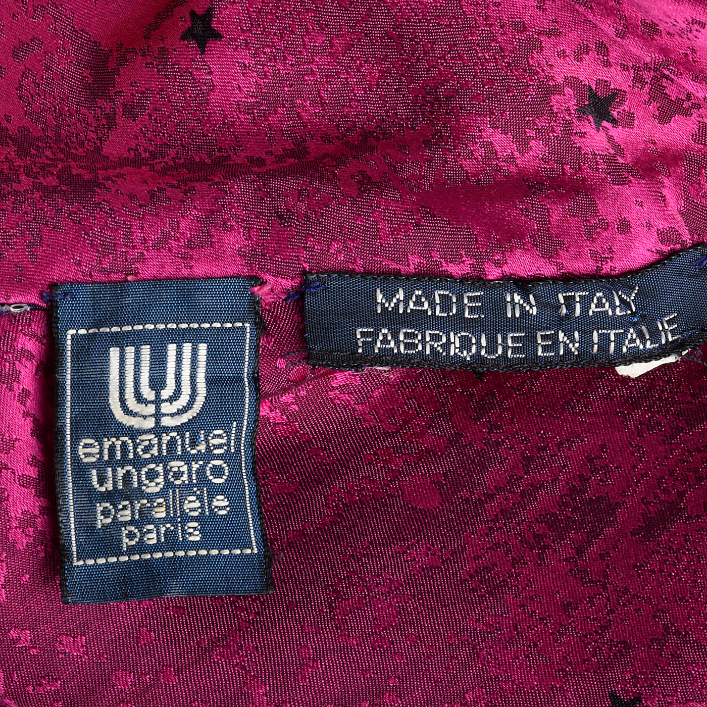 1980s Emanuel Ungaro Hot Pink Skirt Set