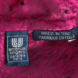 1980s Emanuel Ungaro Hot Pink Skirt Set