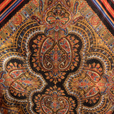 1970s Bohemian Multi-Color Long Sleeve Maxi Costume Dress