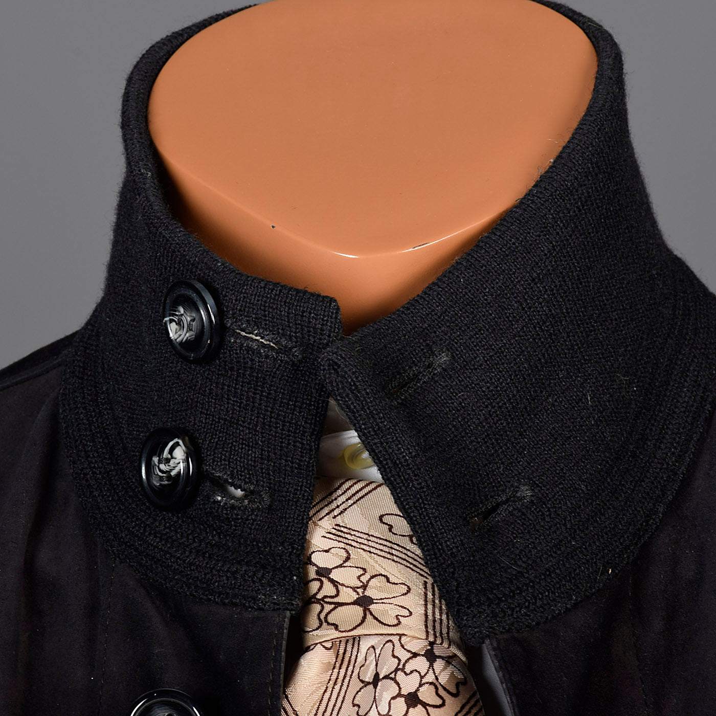 Medium Battaglia 1980s Reversible Black Leather Jacket