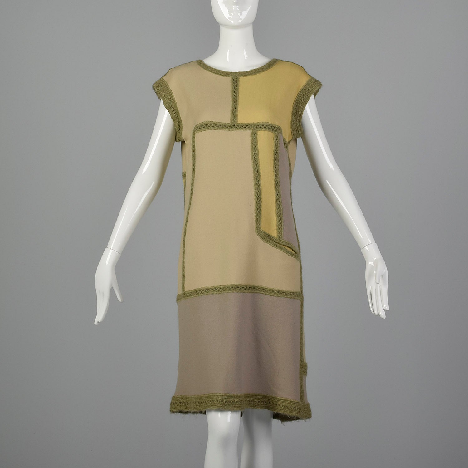 XS 1960s Patchwork Dress