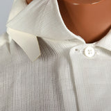 1950s Deadstock White Sanforized Cotton Shirt