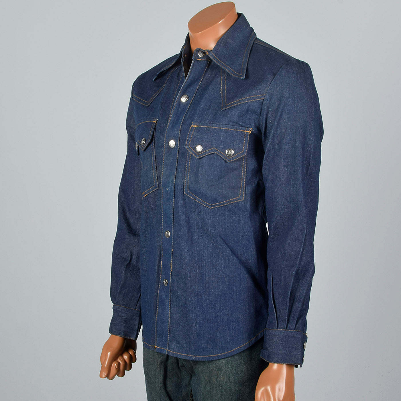 1970s Deadstock Seafarer Denim Shirt