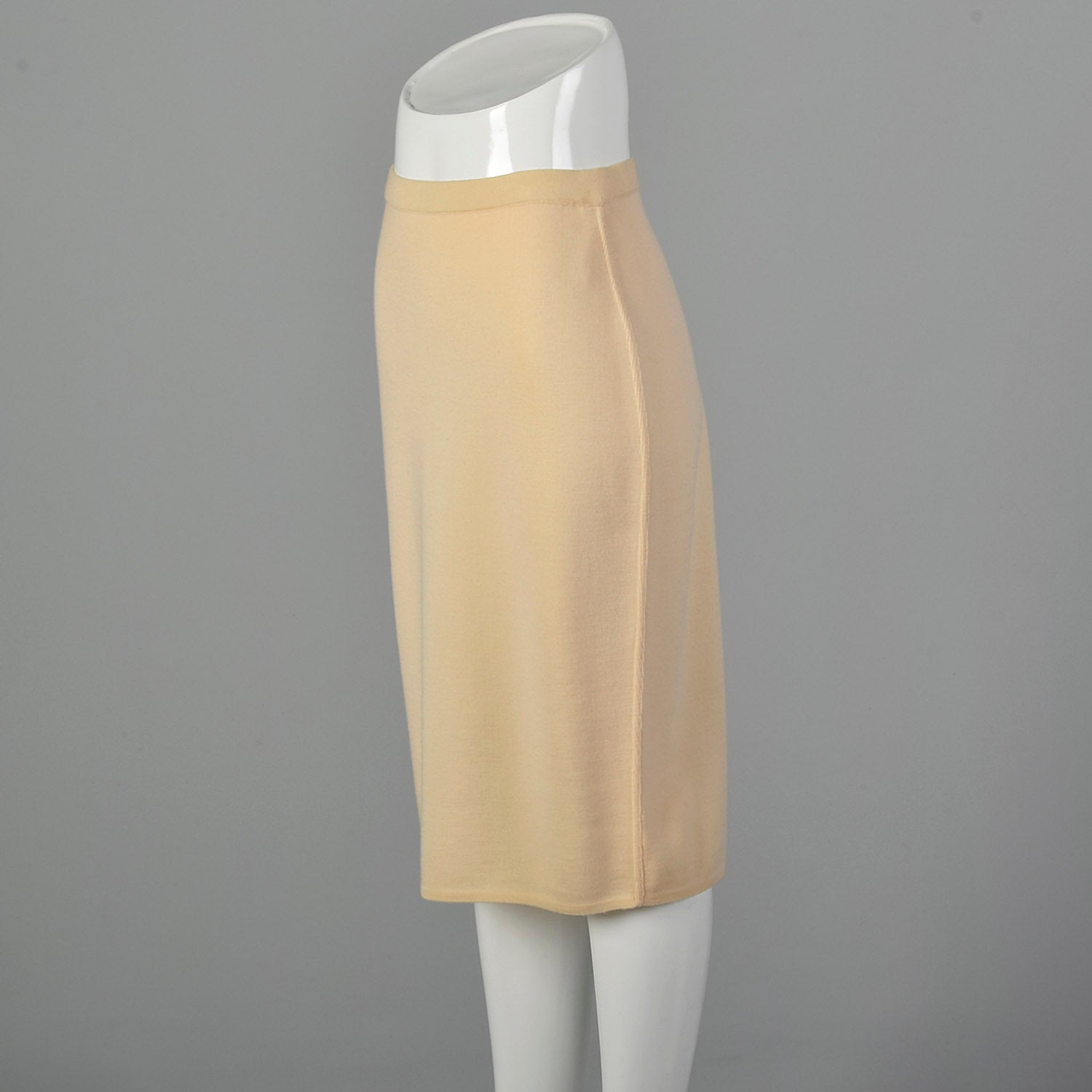 Salvatore Ferragamo 1990s Cream Knit Skirt