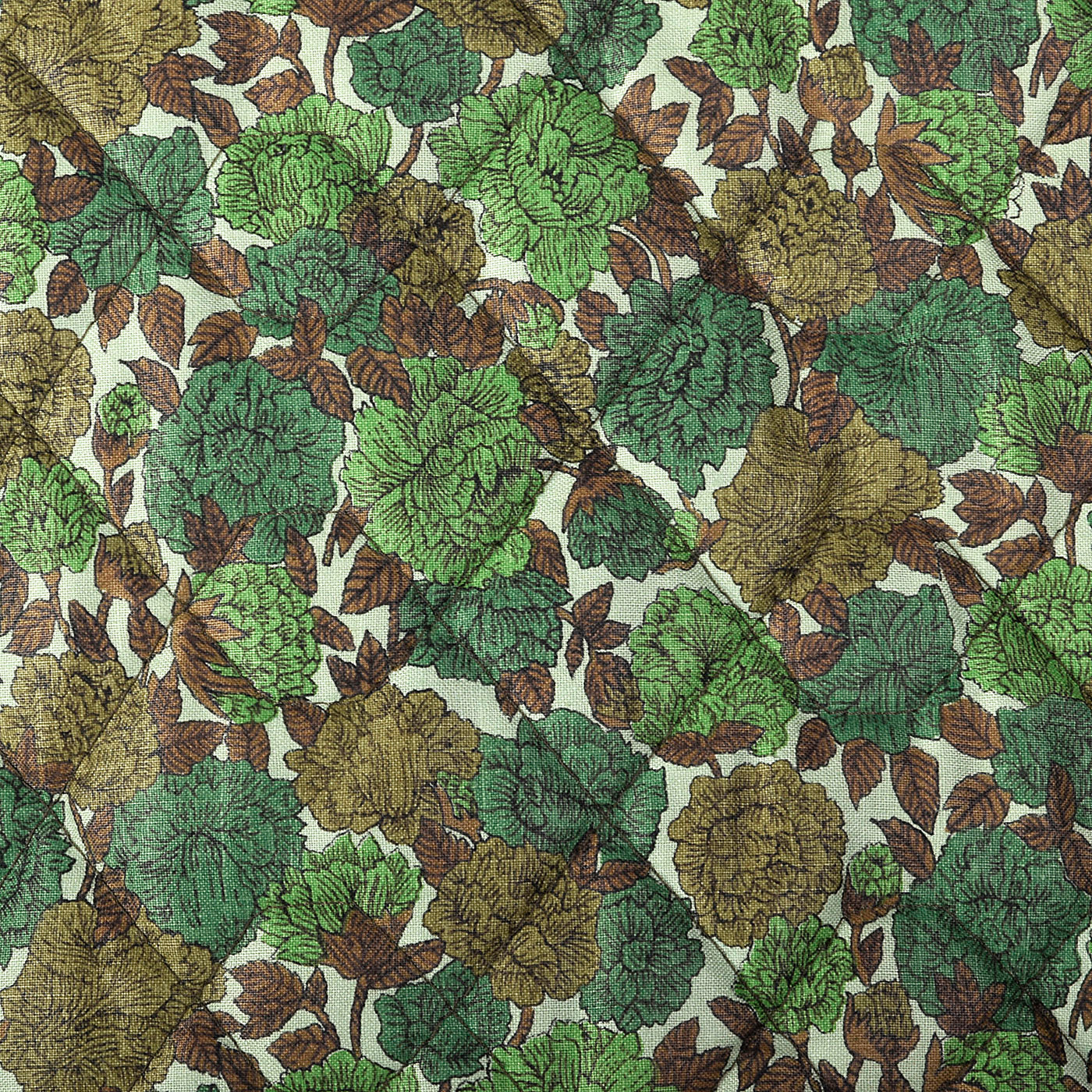 1960s Quilted Cotton Jacket in a Floral Print