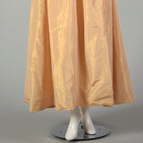 Medium 1990s Escada Couture Dress Blush Summer Short Sleeve Beaded Evening Gown