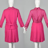 1960s Matthews Hot Pink Skirt Suit
