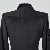 1940s Black Cashmere Skirt Suit