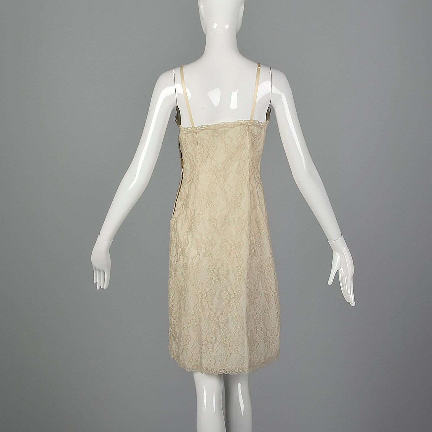 1950s Van Raalte Cream Lace Slip