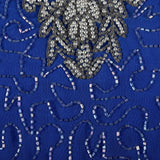 1990s Beaded Blue Blouse