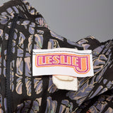 1970s Black Flowy Maxi Dress