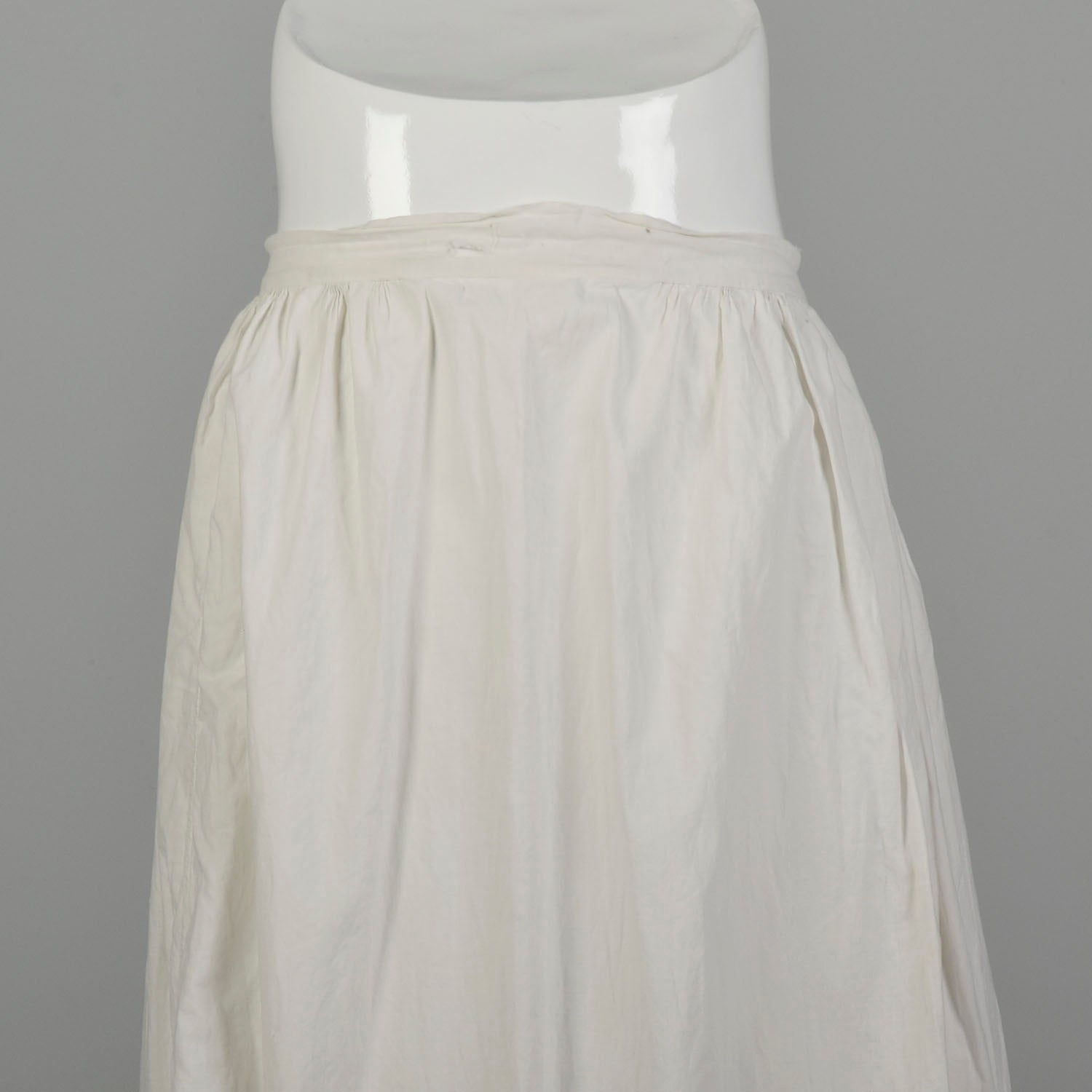 Medium 1900s Skirt Victorian Cotton Slip White Petticoat