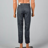1970s Deadstock Grey Plaid Pants