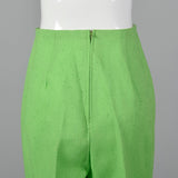 1960s Bright Green Cigarette Pants