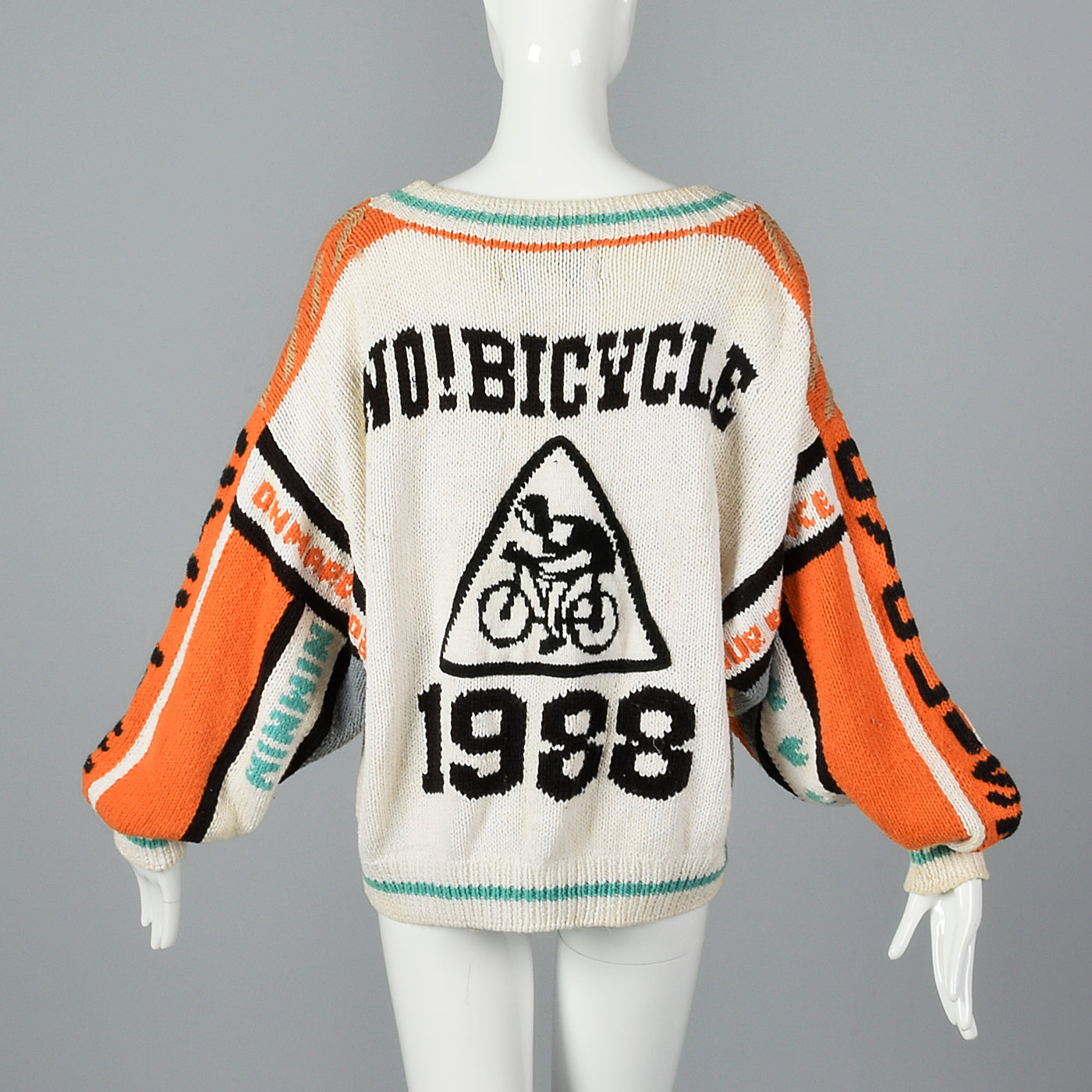1980s Oversized Bicycle Novelty Sweater
