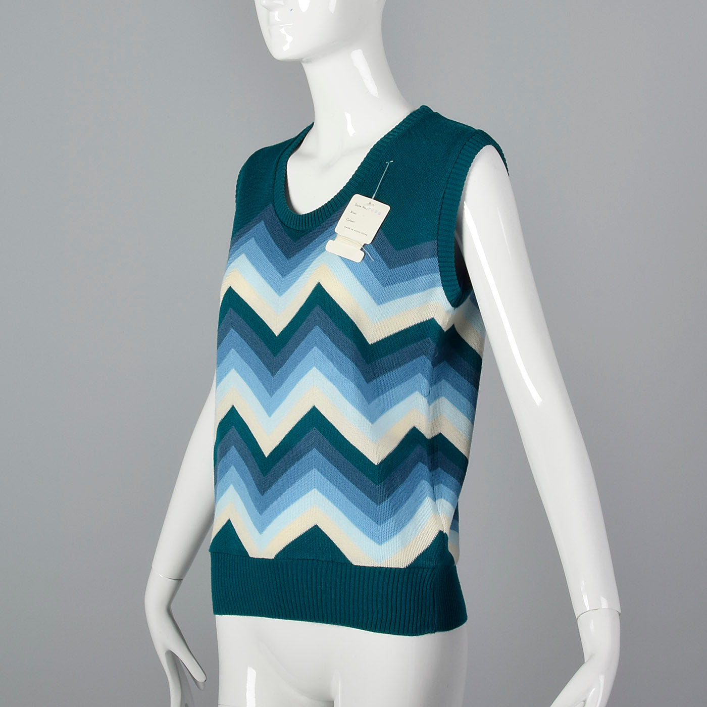 1980s Zig Zag Sweater Vest