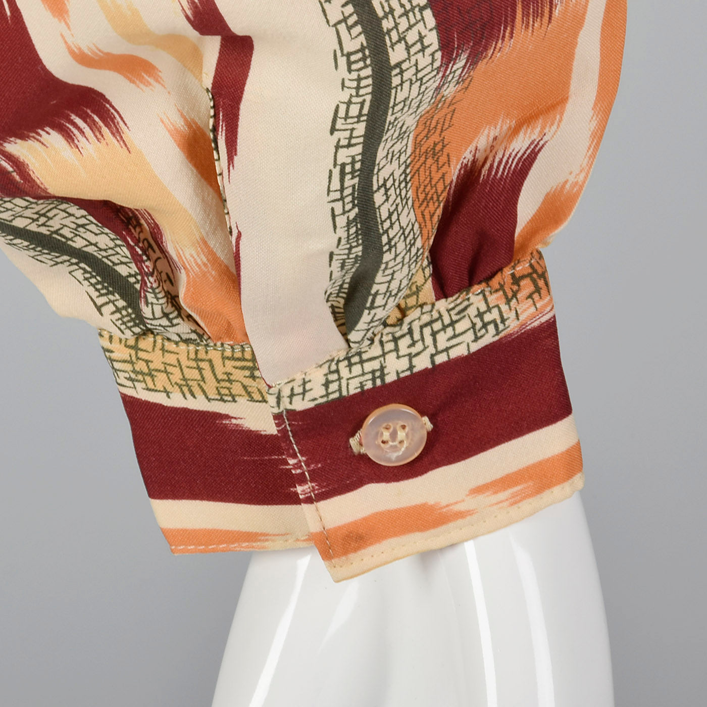 1970s Ruggeri Print Blouse with Bow