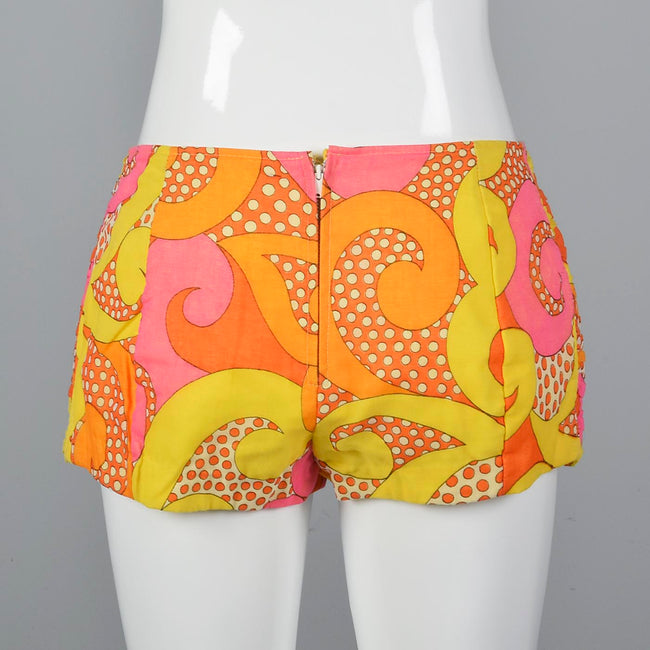 1960s Psychedelic Hot Pants